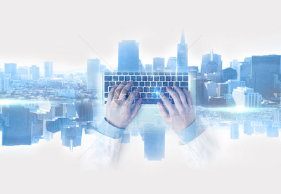 现代都市的天际线 科技与商务的视觉交响